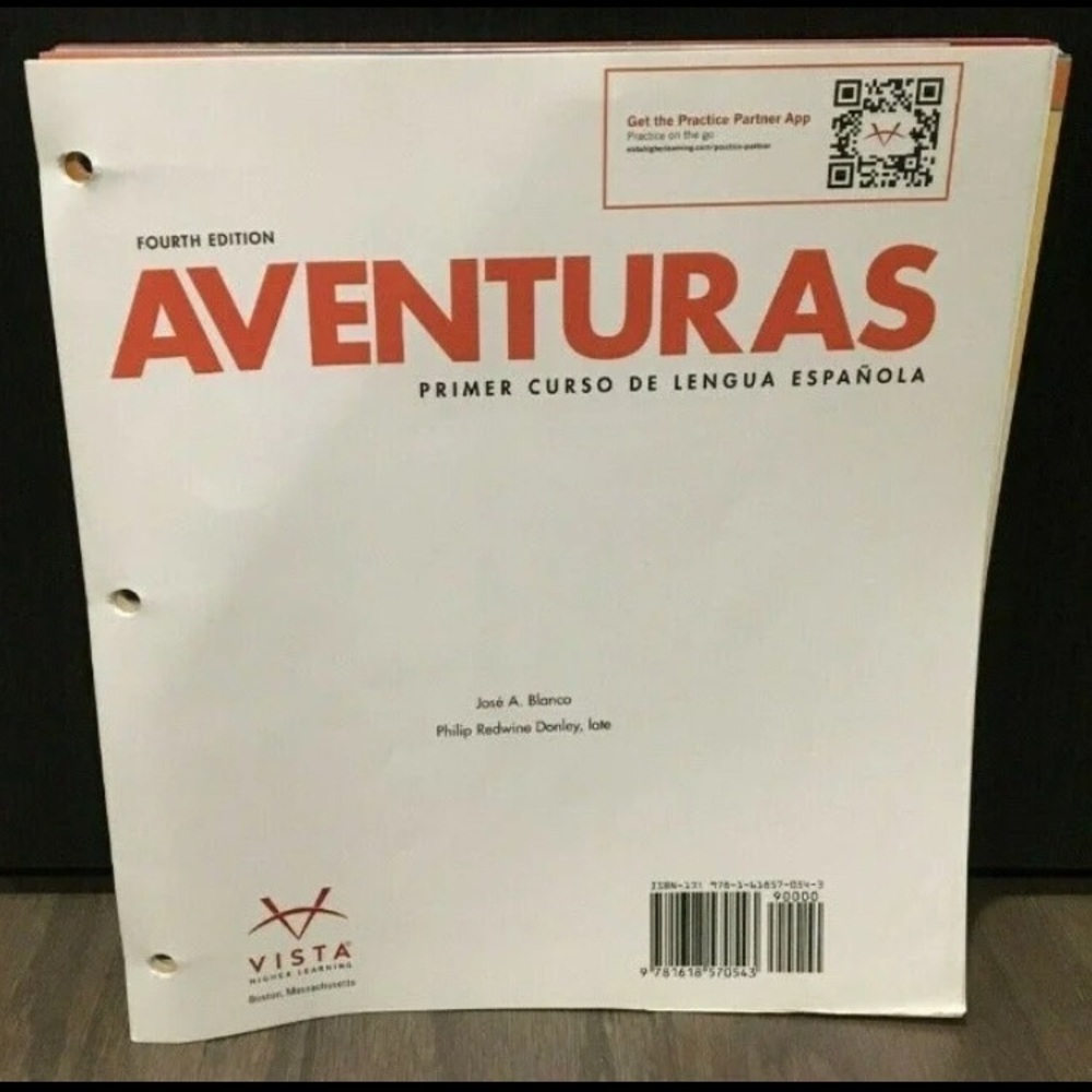Aventuras 4e Student Edition Textbook
